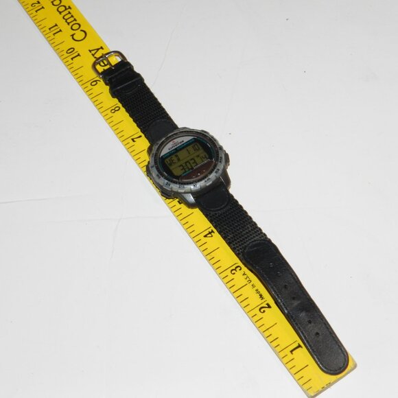 Vintage Timex Expedition Digital Compass Watch Men Black Strap Band New Battery - Picture 8 of 14